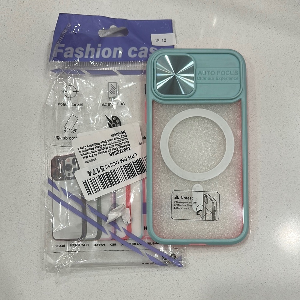 Blue and Pink Phone Case
